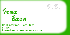 irma basa business card